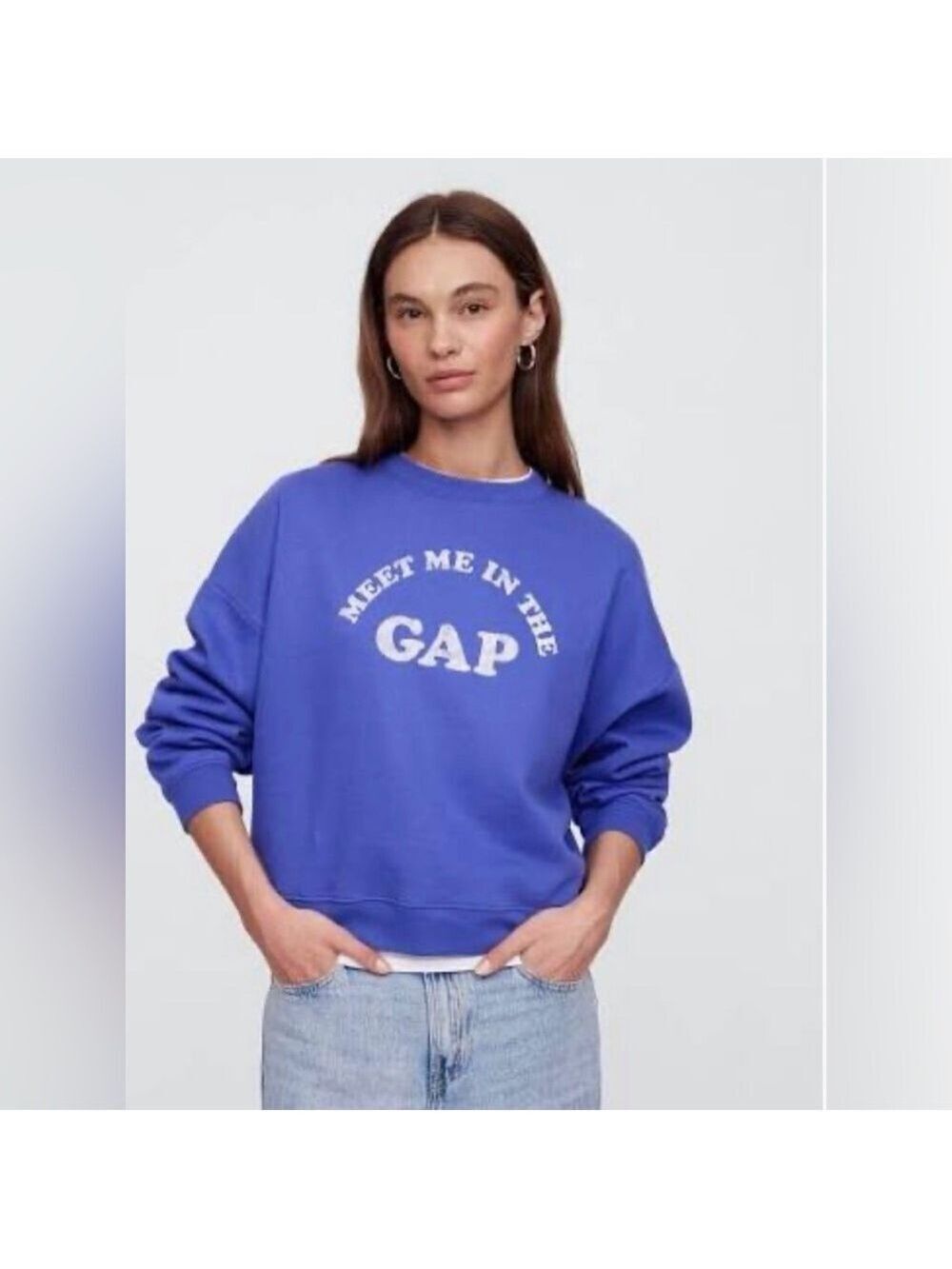 Gap Oversized Graphic Sweatshirt Pullover XXL NWT Meet Me In The Gap